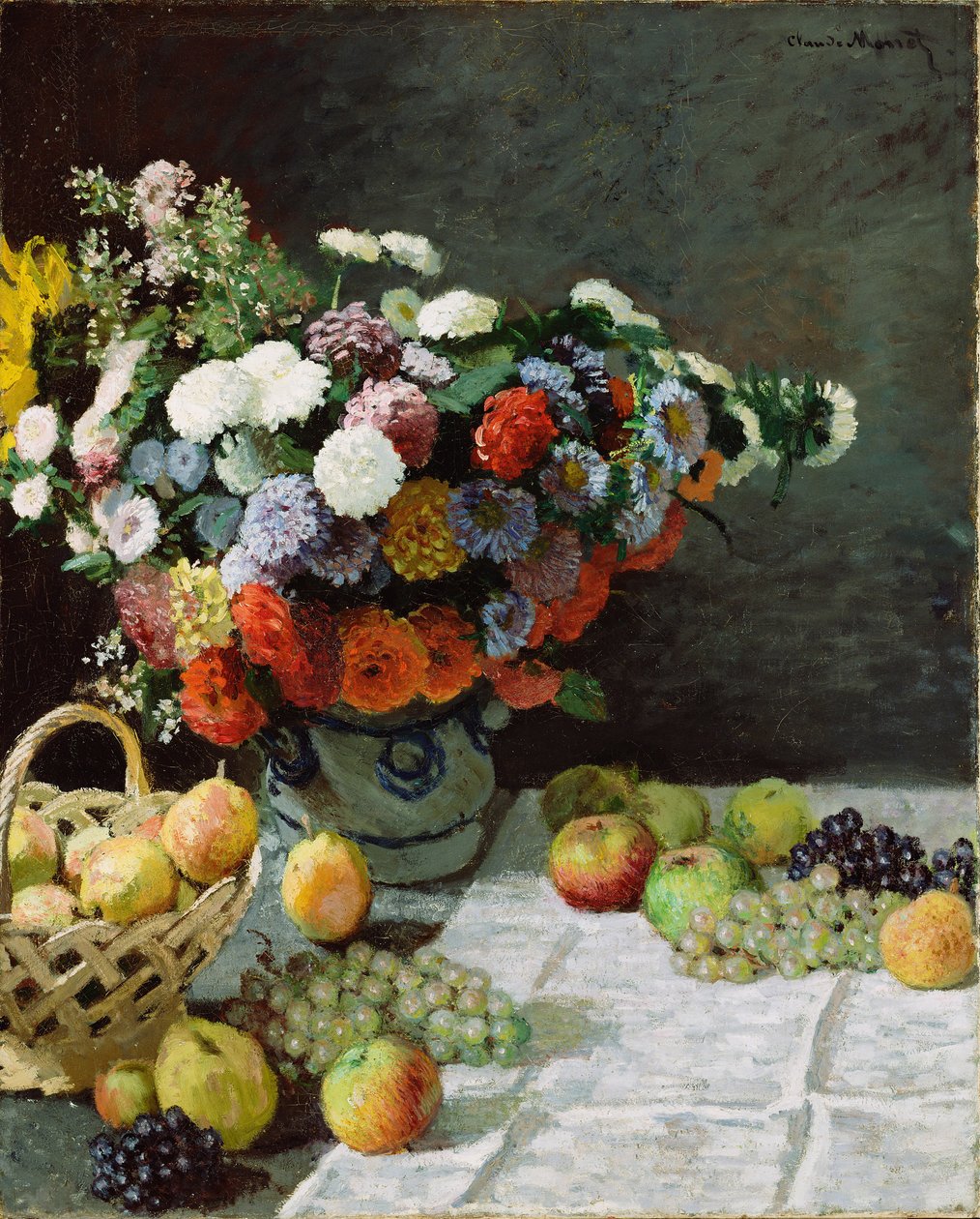 Natura morta con fiori e frutta, 1869 da Claude Monet