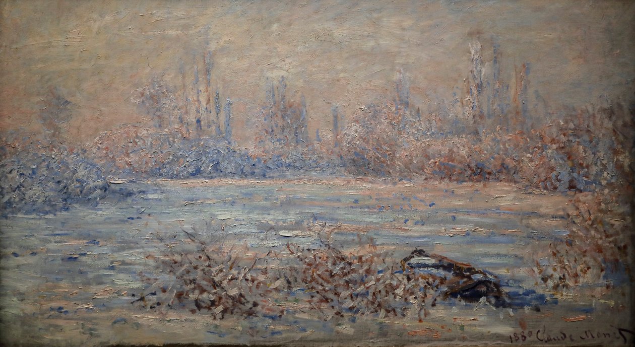 Il gelo, effetto del sole da Claude Monet