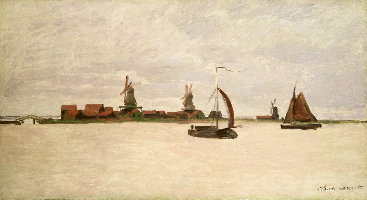 Il porto esterno a Zaandam, 1871 da Claude Monet