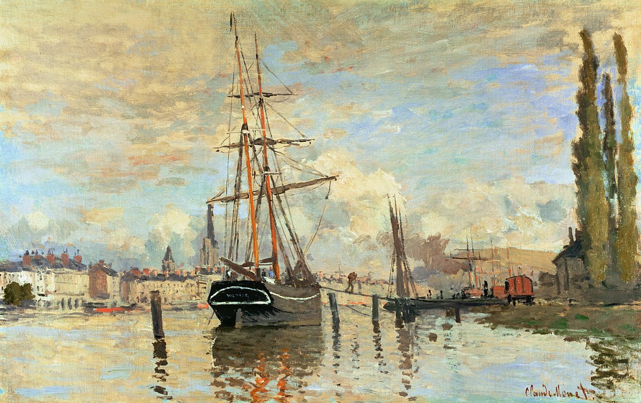 La Senna a Rouen, 1872 da Claude Monet