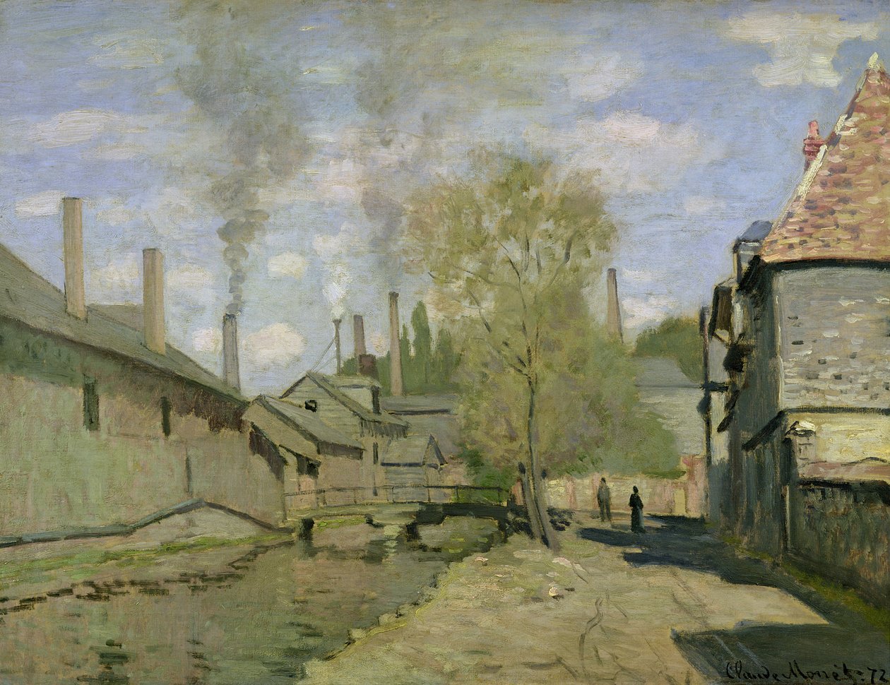 Il ruscello di Robec a Rouen da Claude Monet