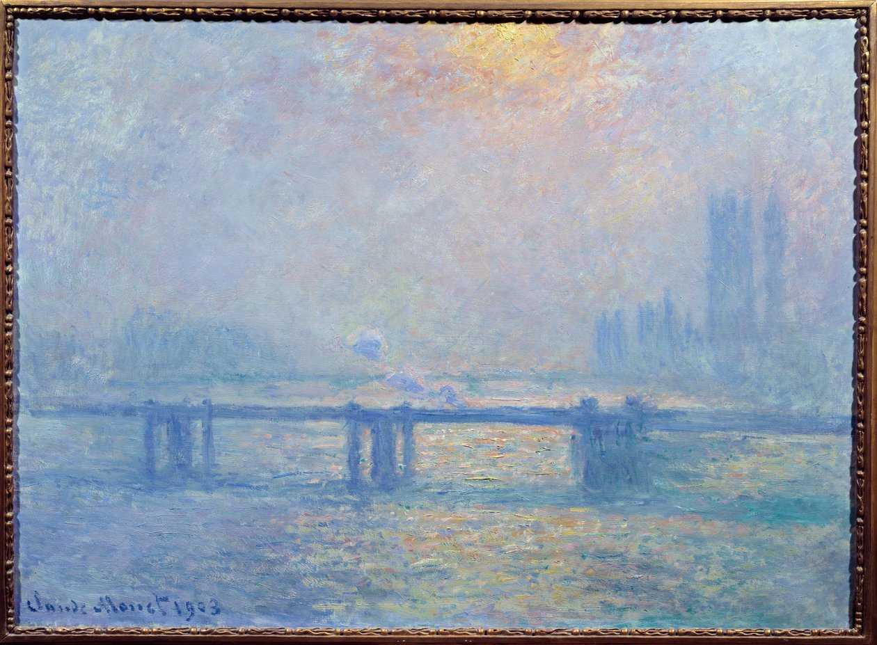 Il Tamigi a Charing Cross, Londra da Claude Monet