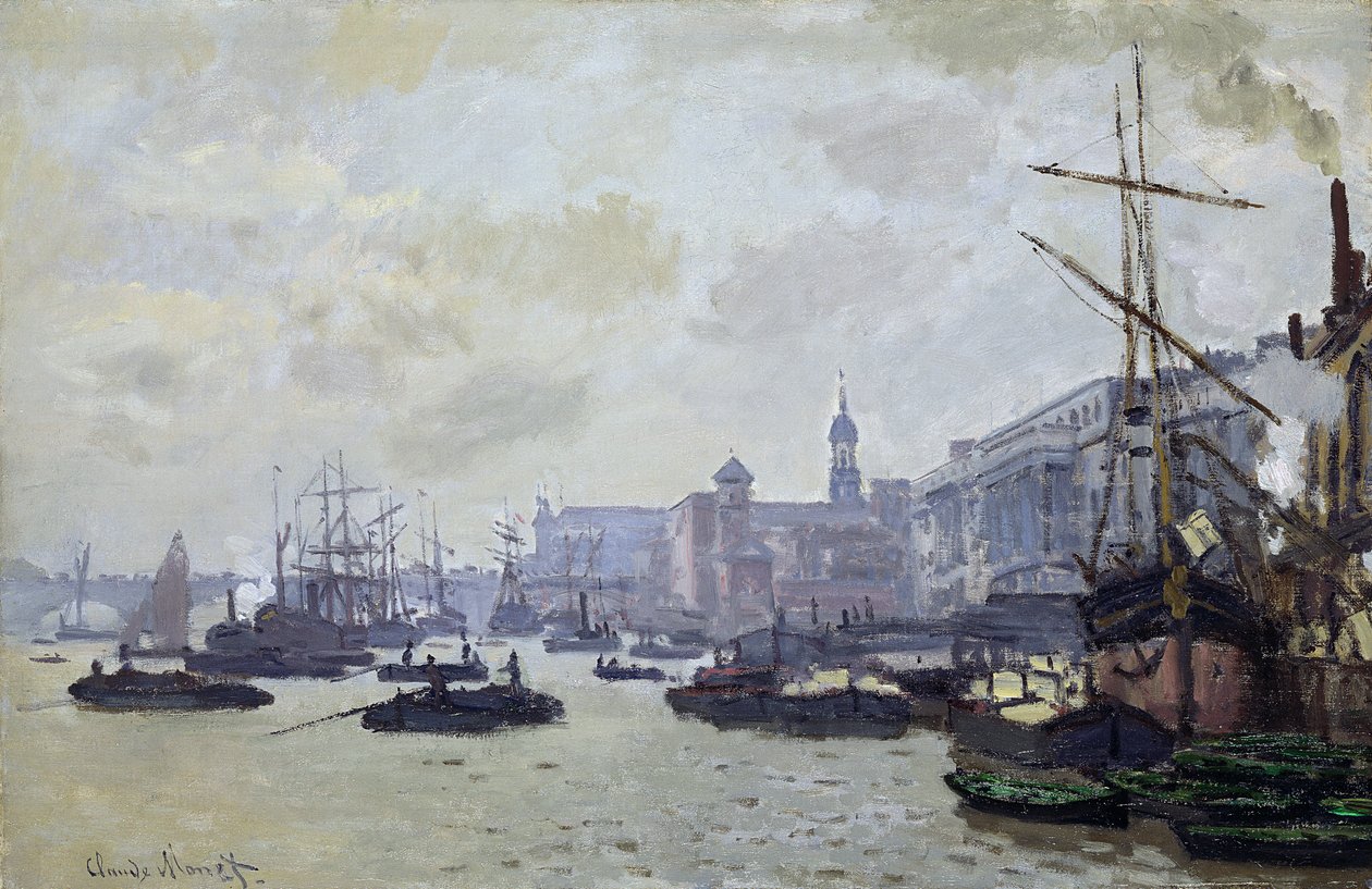 Il Tamigi a Londra da Claude Monet