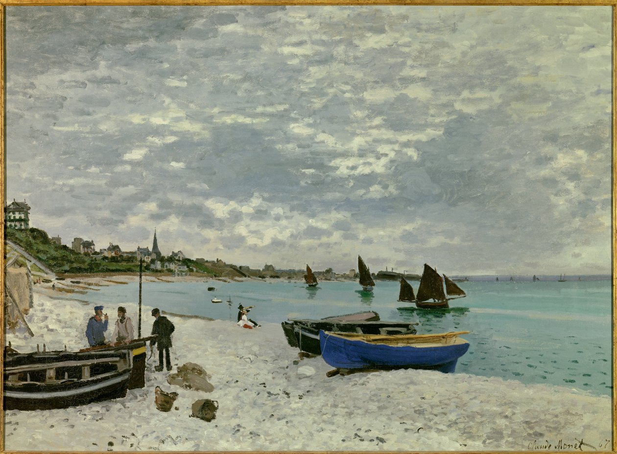 La spiaggia di Sainte Adresse da Claude Monet