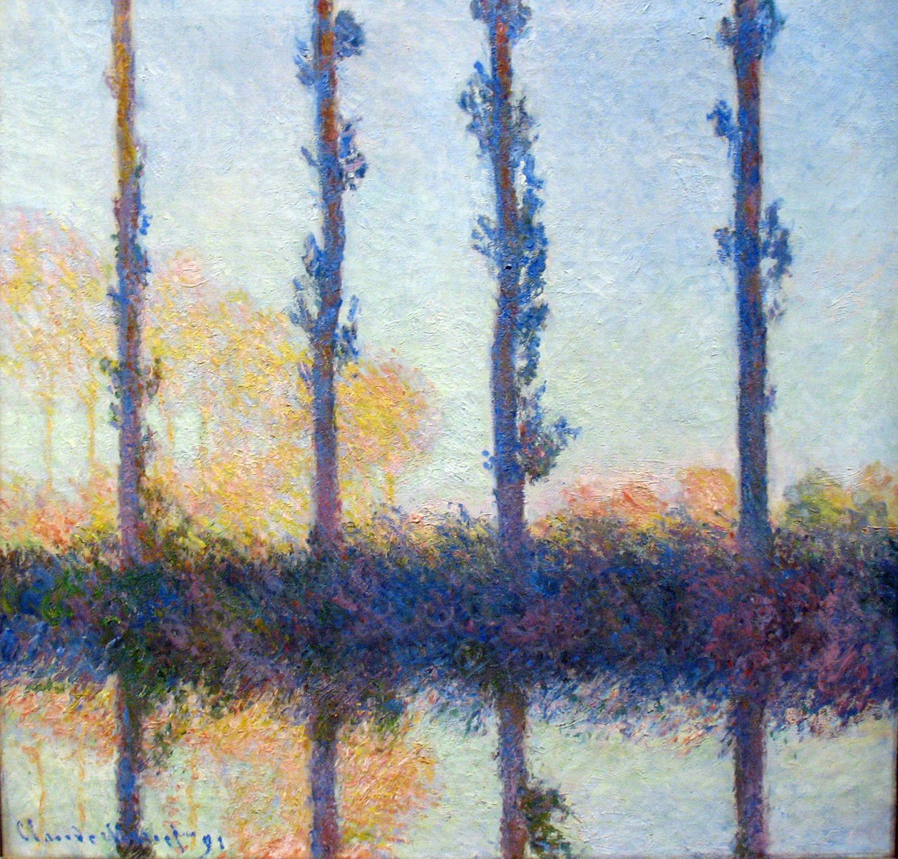 I quattro alberi da Claude Monet