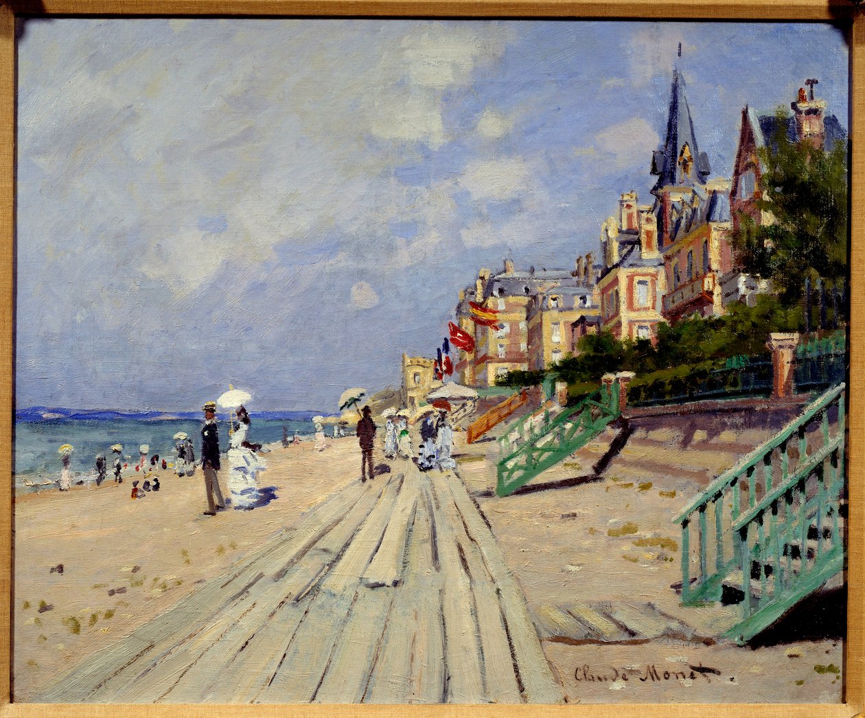 Spiaggia di Trouville. Dipinto di Claude Monet da Claude Monet