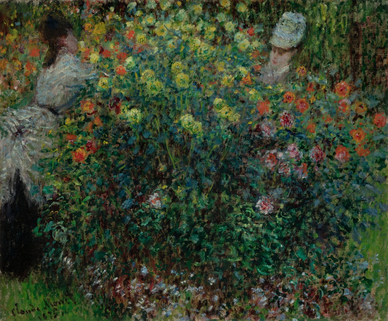 Due donne tra i fiori da Claude Monet