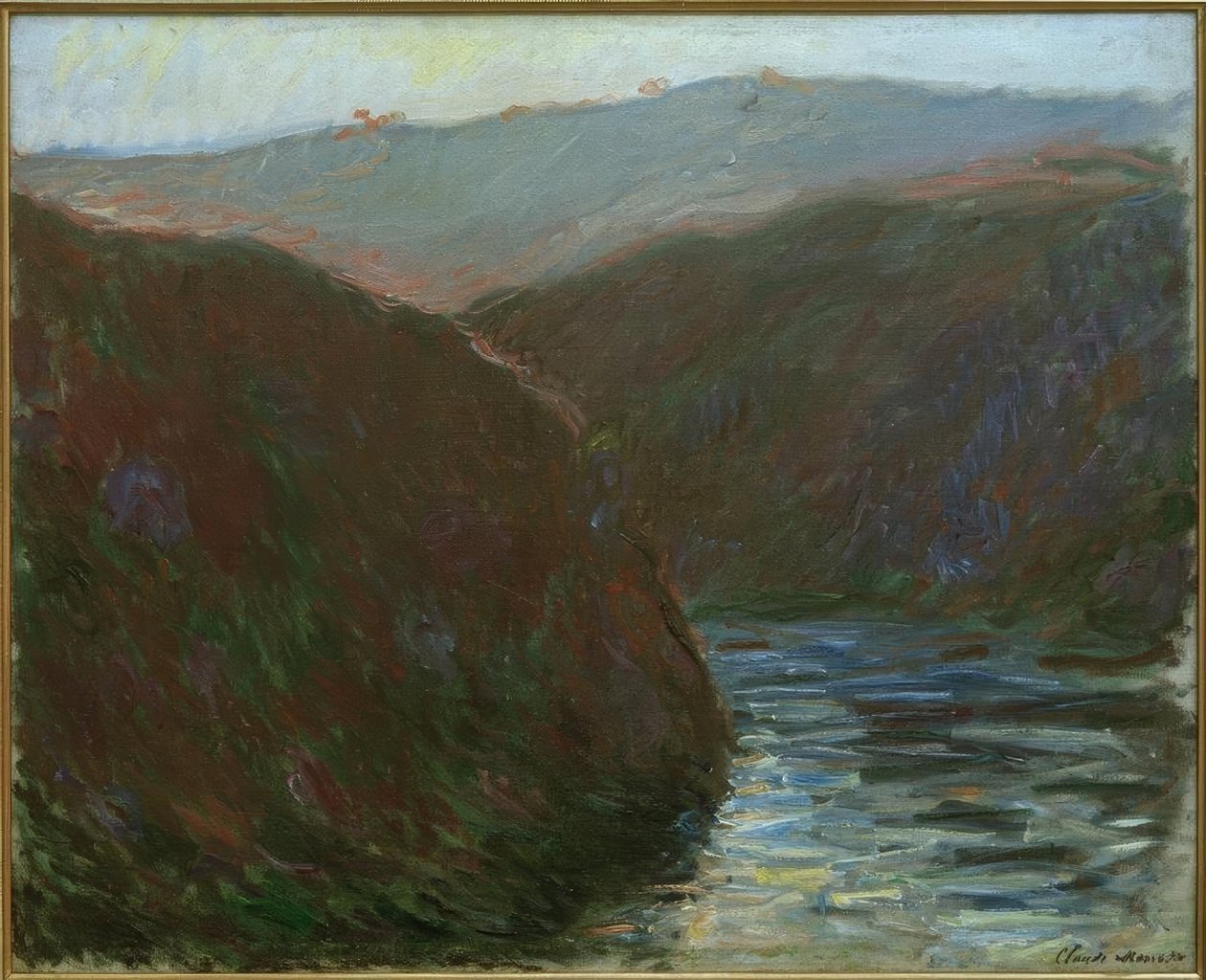 Valle della Creuse, effetto della sera da Claude Monet