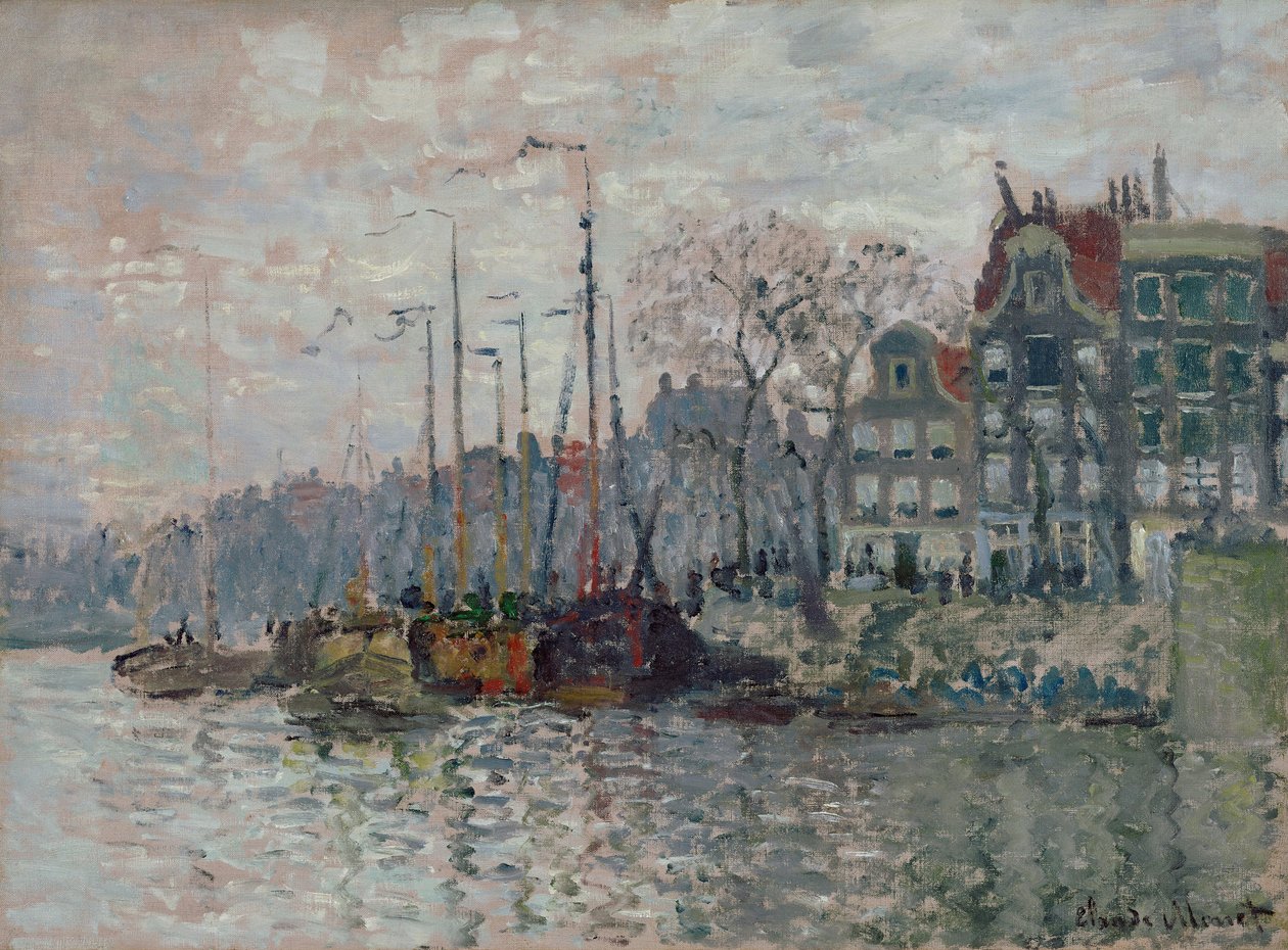 Veduta di Amsterdam da Claude Monet