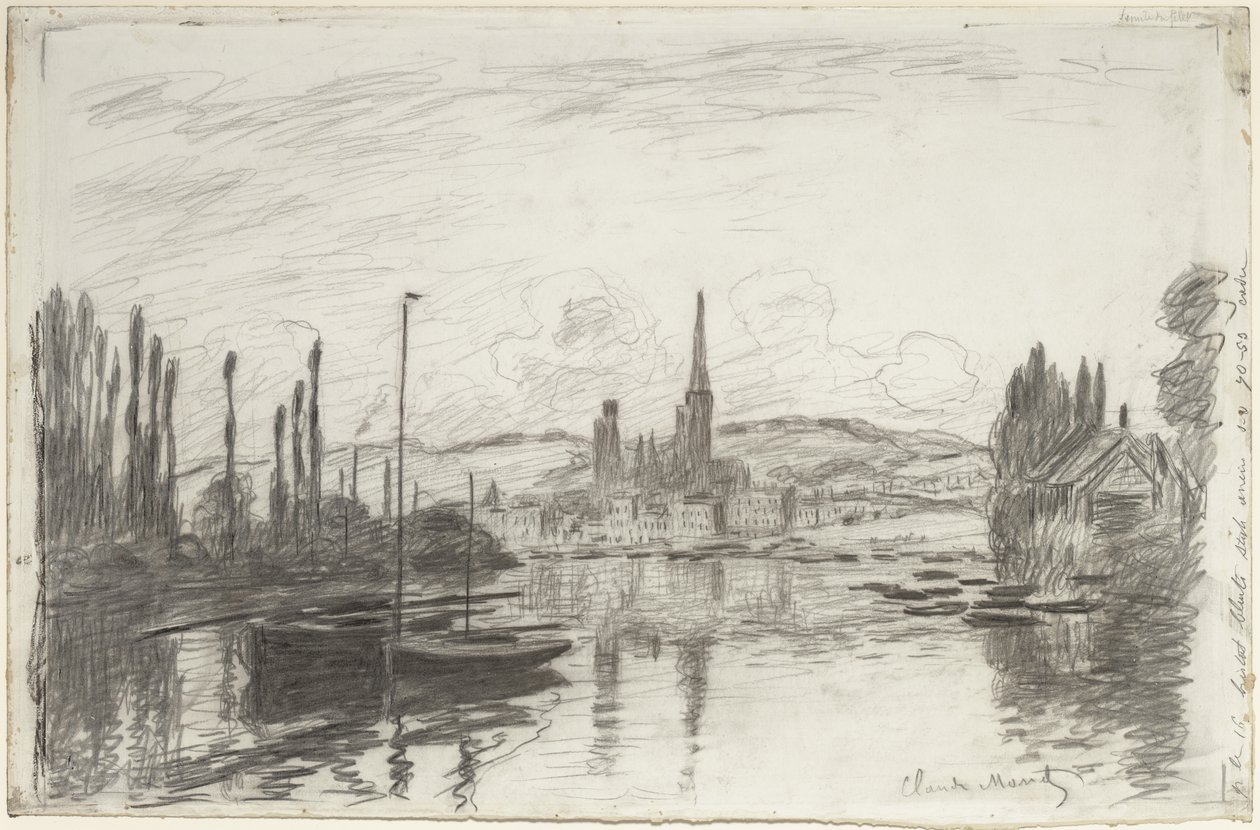 Vista di Rouen, 1883 da Claude Monet