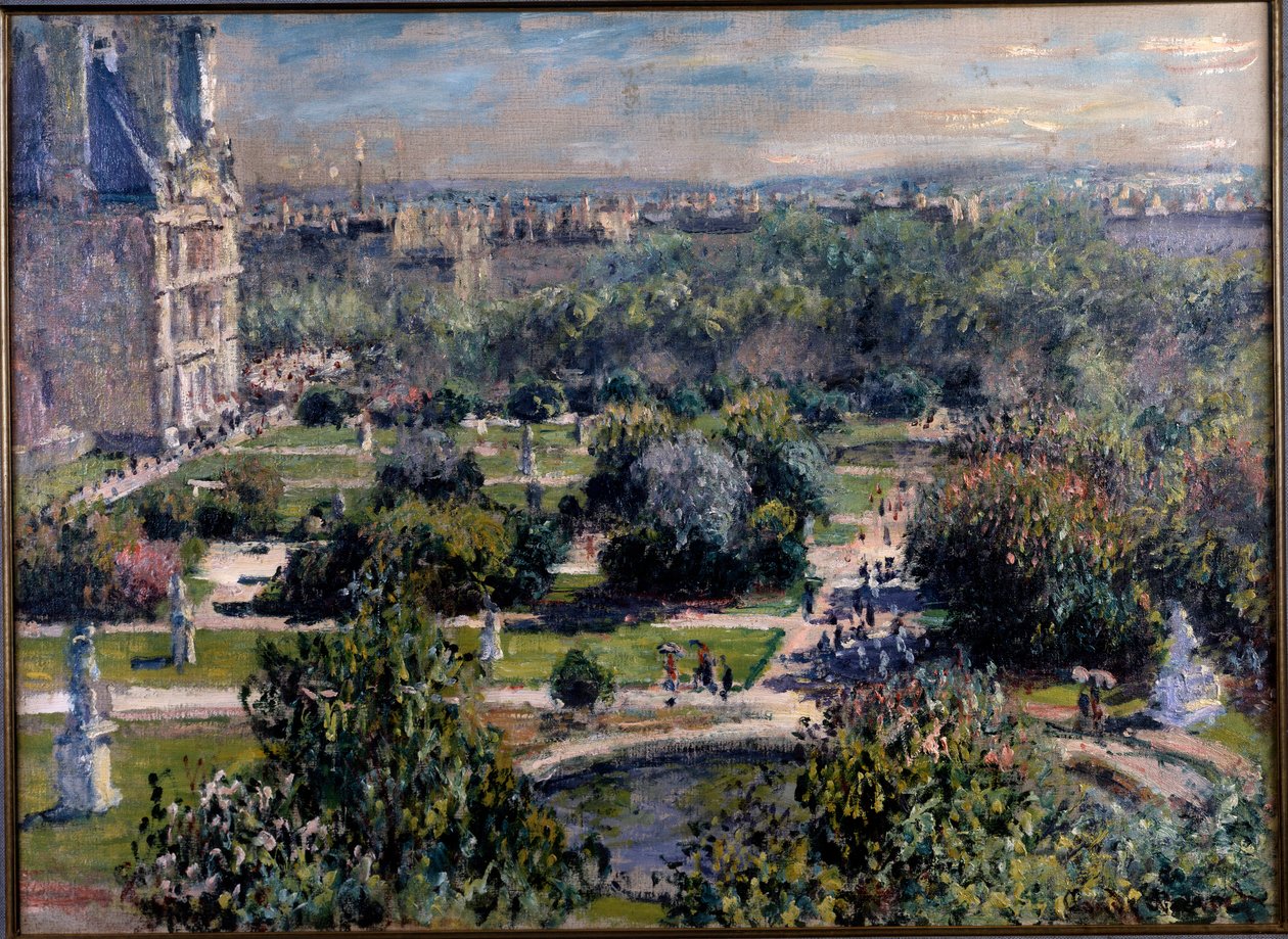 Veduta sui giardini delle Tuileries a Parigi da Claude Monet