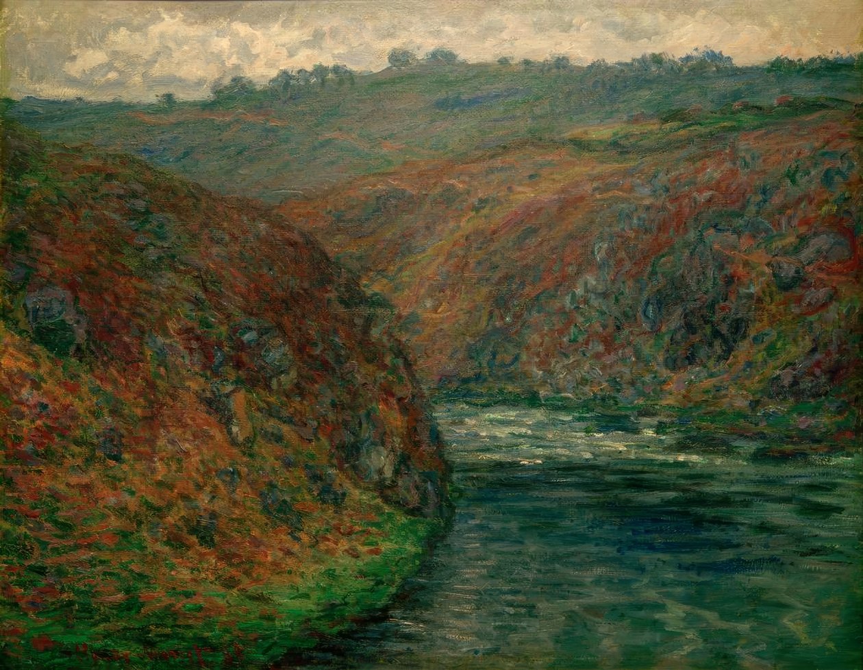 Vista di Creuse, tempo cupo da Claude Monet