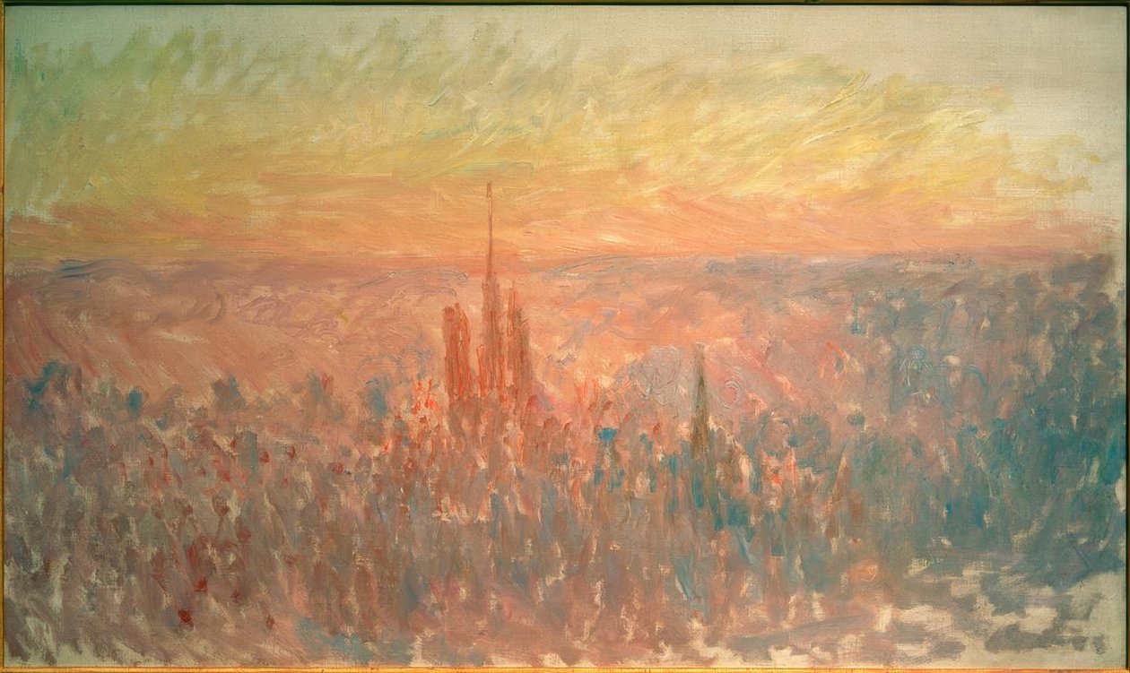 Veduta generale di Rouen da Claude Monet