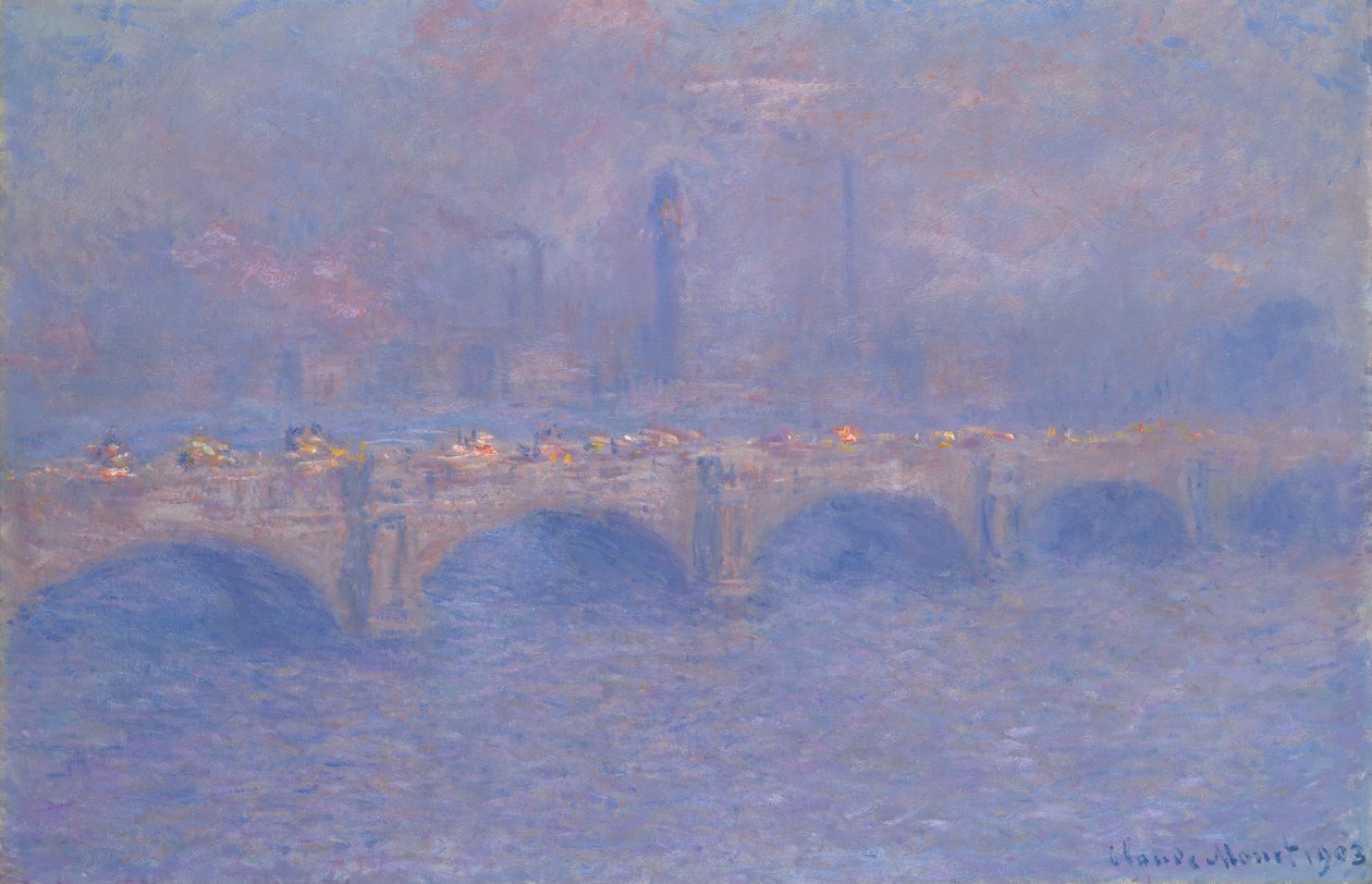 Ponte di Waterloo, Effetto di Sole da Claude Monet