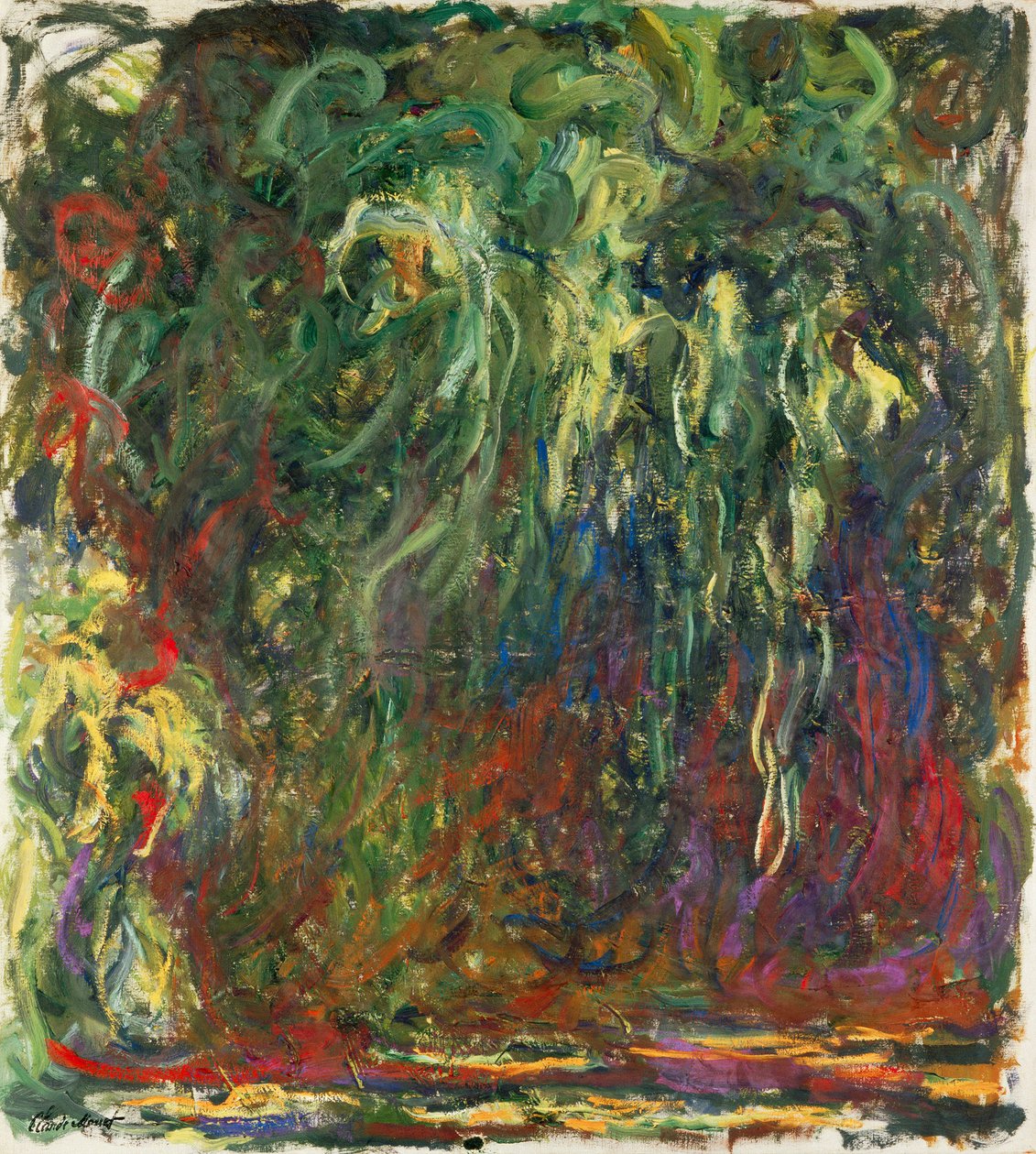 Salice piangente, 1920-1922 da Claude Monet