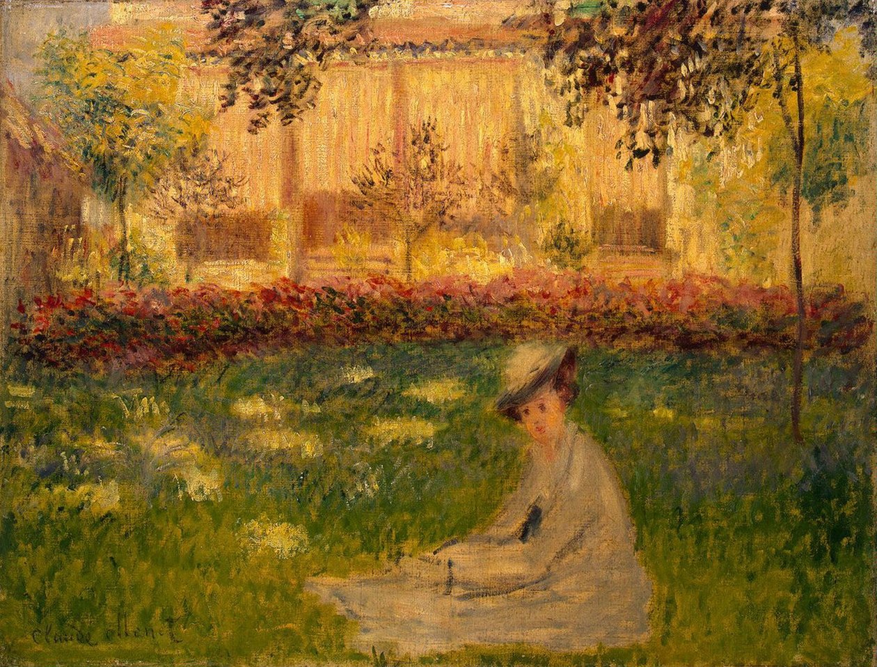Donna in un giardino da Claude Monet