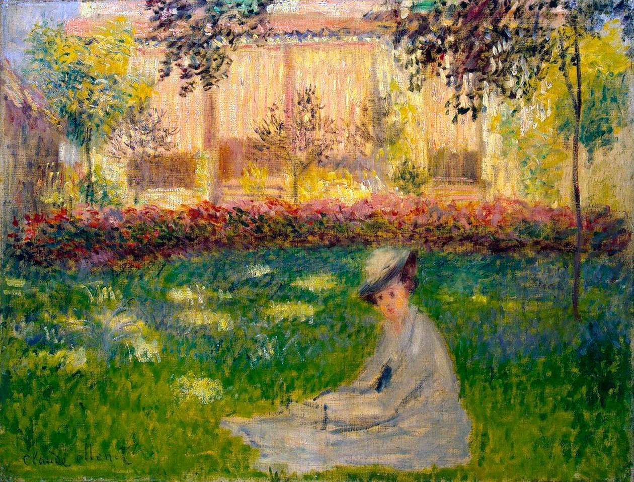 Donna in un giardino, 1876 da Claude Monet