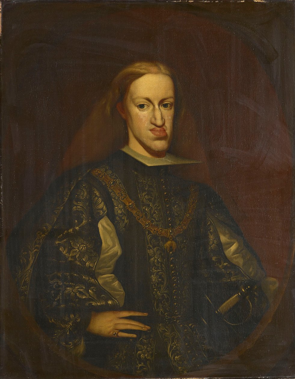 Carlos II, re di Spagna (1661-1700) da Claudio Coello