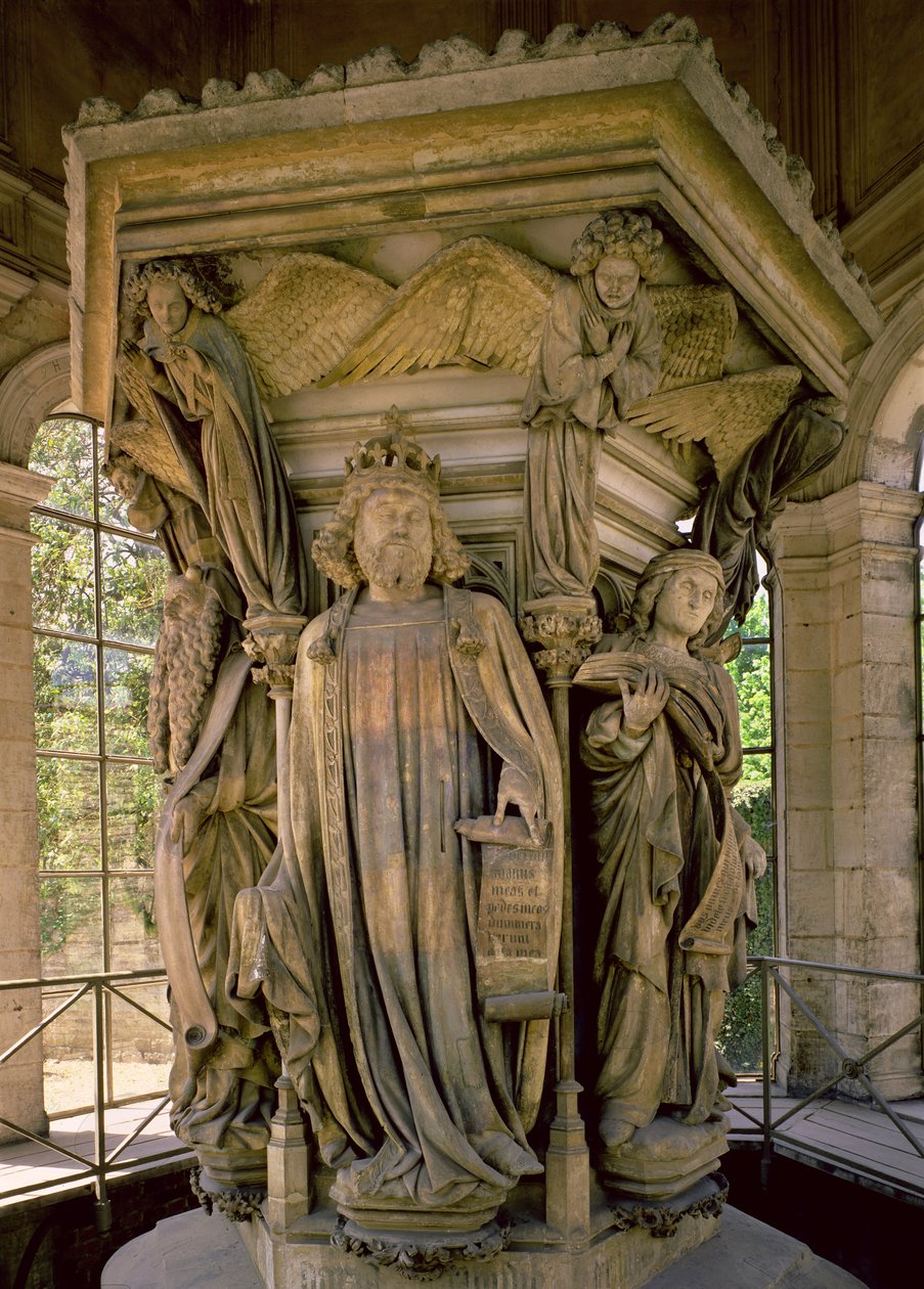 Il pozzo di Mosè: Davide e altri profeti, 1395-1404 da Claus and Malouel, Jean Sluter