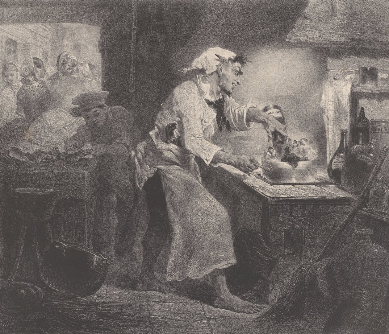 Le figlie del diavolo, c. 1848-62 da Célestin Nanteuil