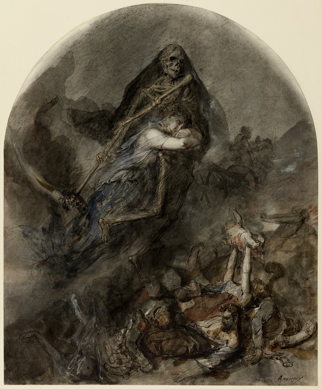 Allegoria della Morte da Clément Auguste Andrieux
