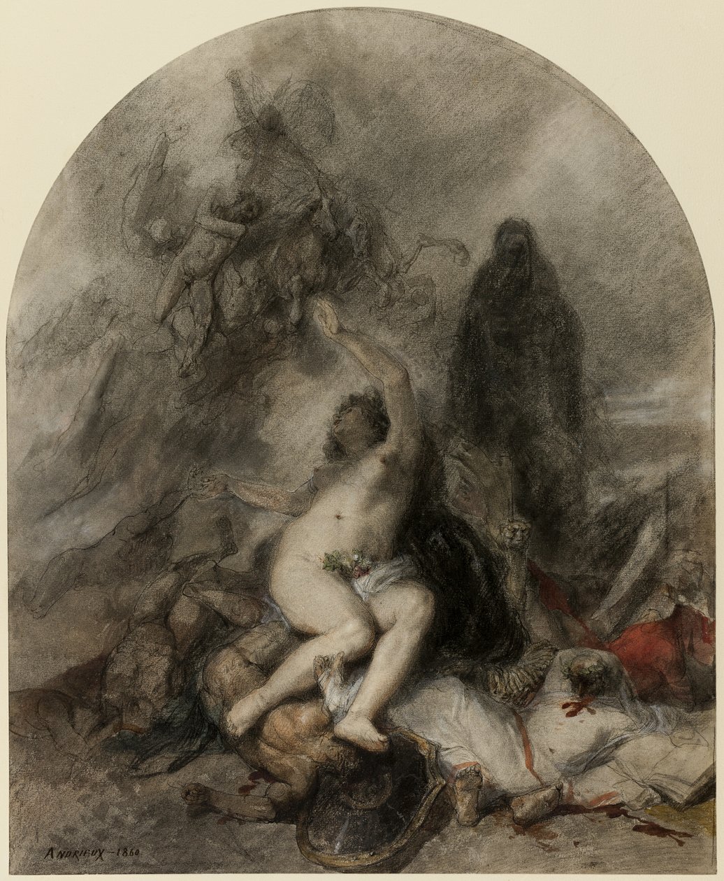 Allegoria della guerra da Clément Auguste Andrieux