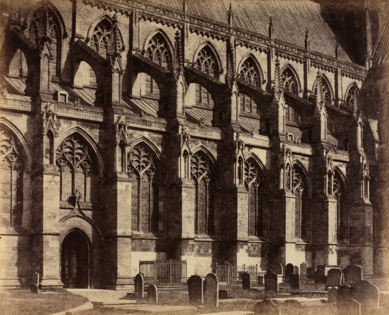 Lato sud del Beverley Minster da Col. Alfred Capel Cure