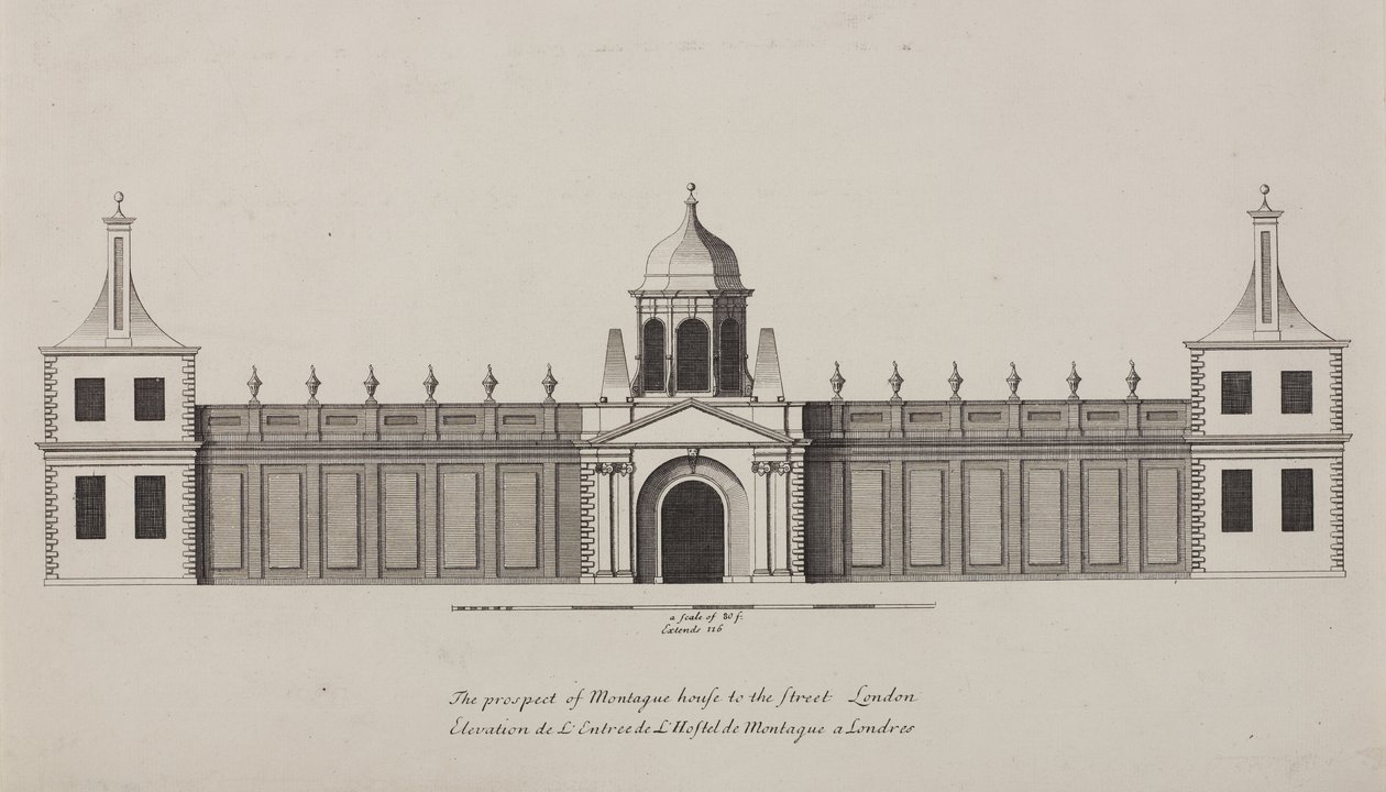 Museo Britannico, Holborn, c.1750 da Colen Campbell