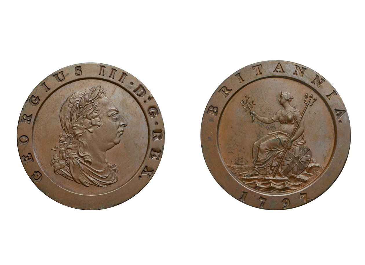 Due pence a ruota, 1797 da Conrad Heinrich Küchler