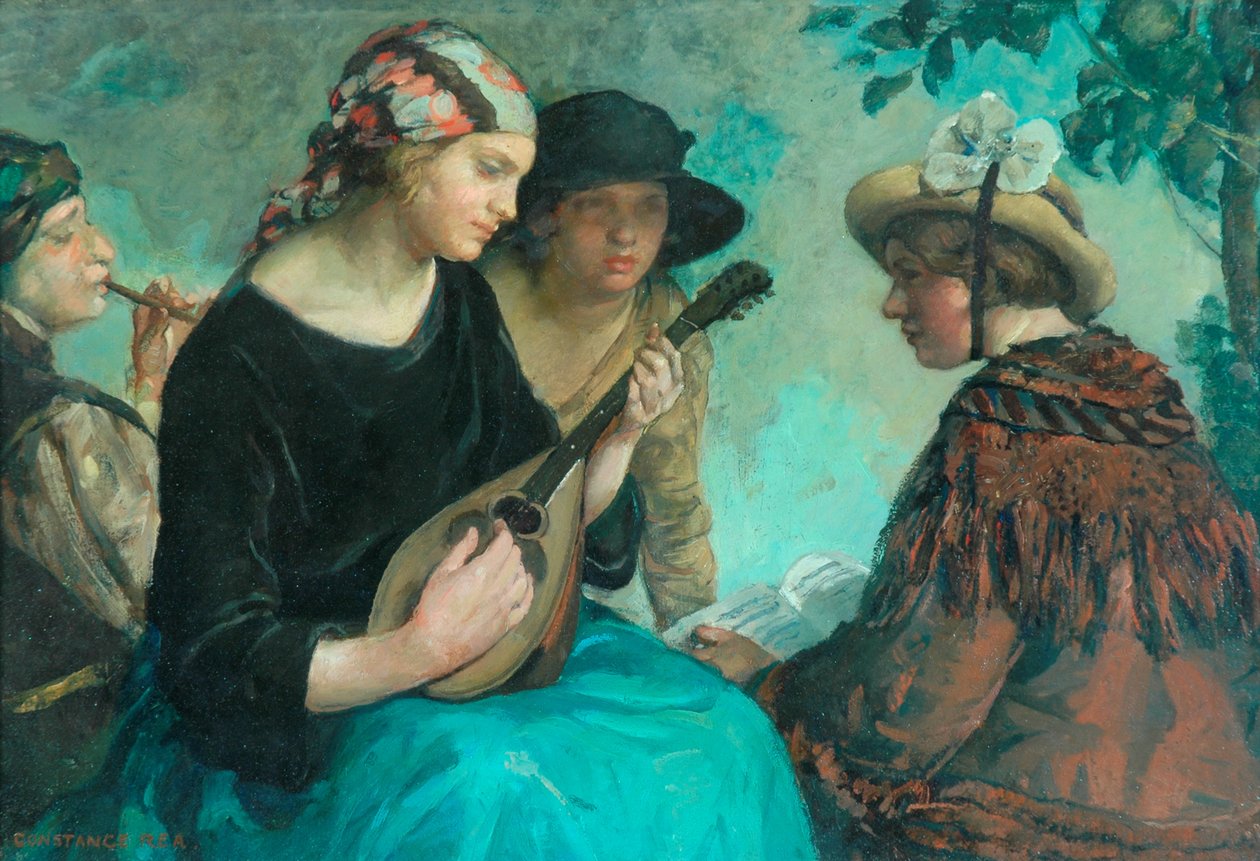Ragazza con mandolino da Constance Rea