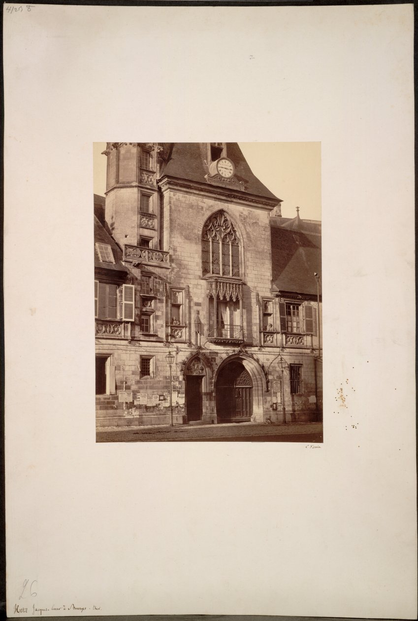 Hotel Jacques Coeur a Bourges da Constant Alexandre Famin