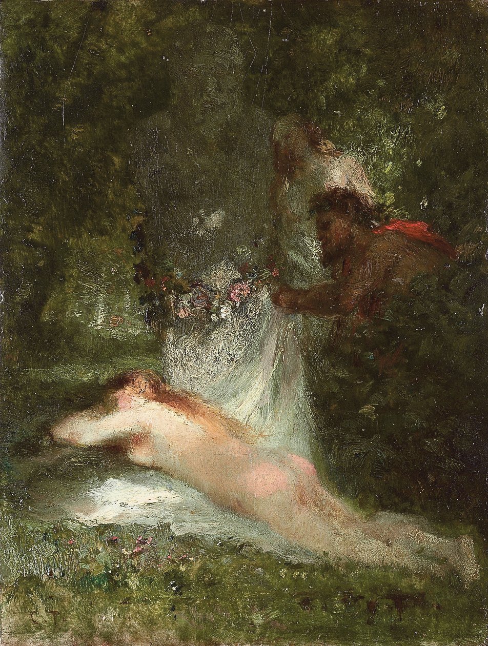 Il sonno della ninfa da Constant Emile Troyon