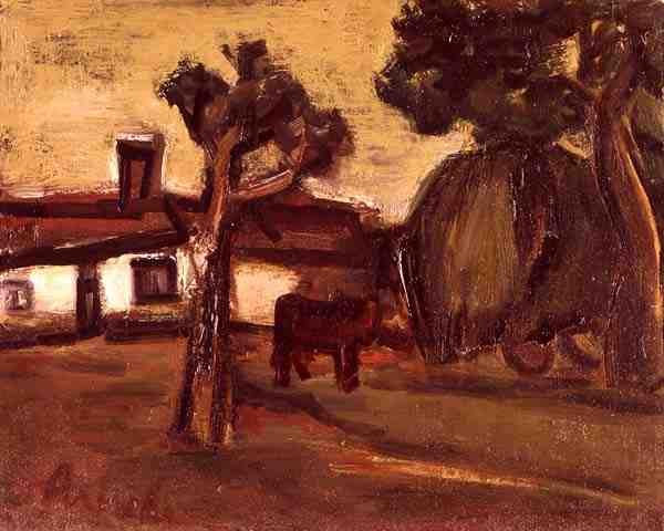 Il cortile della fattoria da Constant Permeke