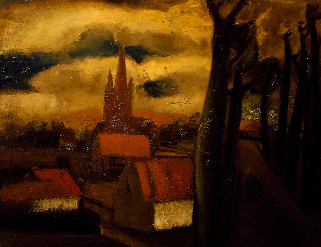 I tetti rossi da Constant Permeke