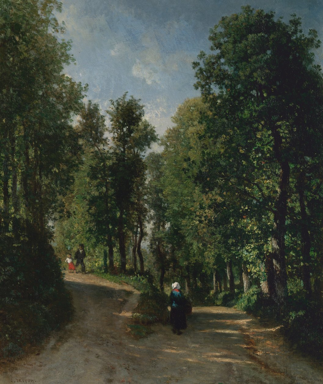 Strada nel bosco, metà degli anni 1840 da Constant Troyon