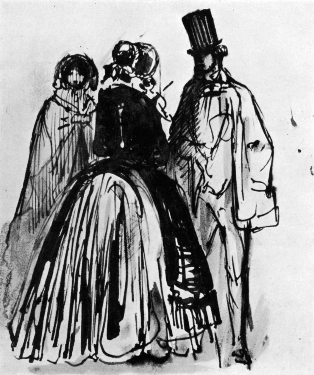 Conversazione, XIX secolo, 1930 da Constantin Guys