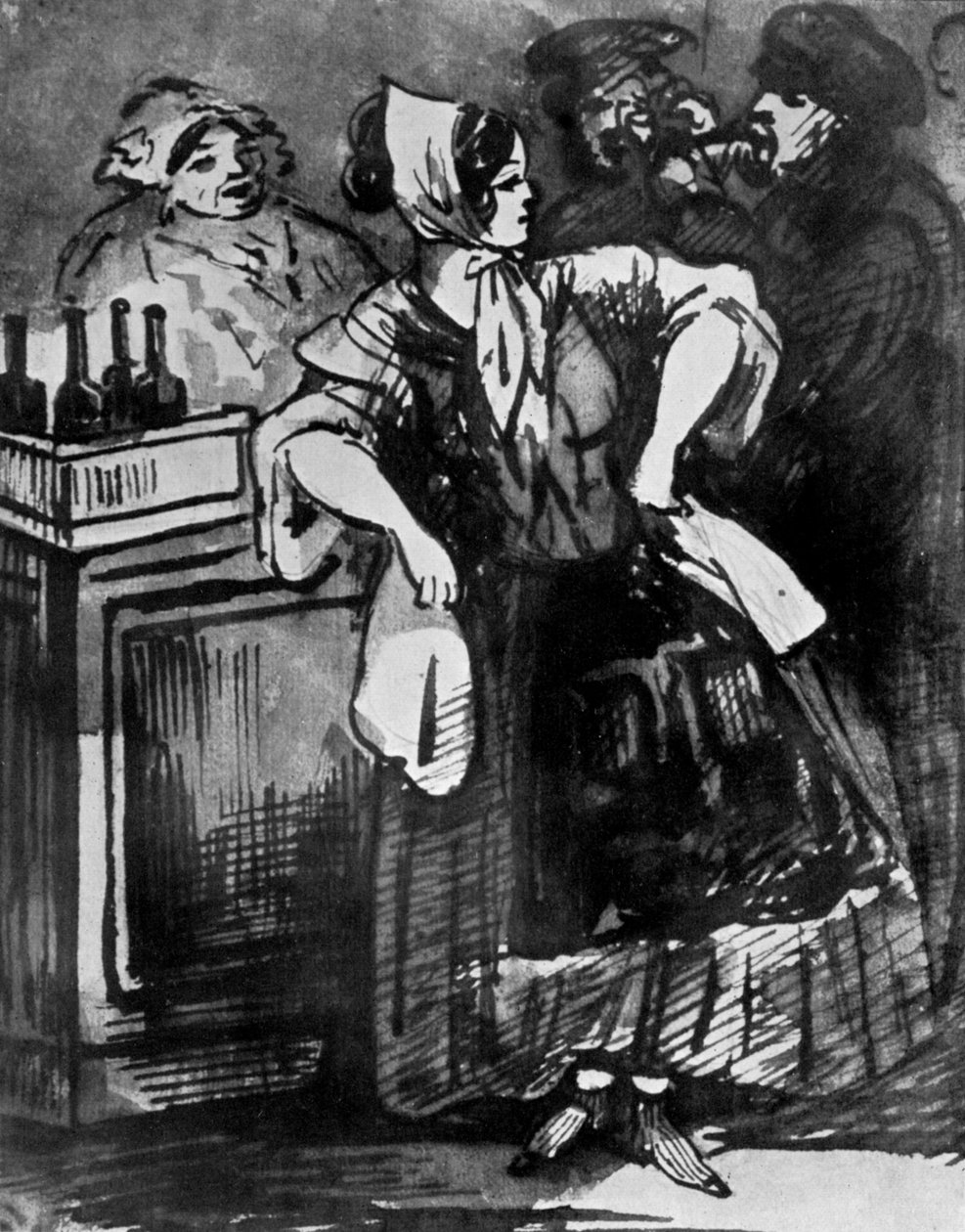 Le Comptoir, XIX secolo, 1930 da Constantin Guys