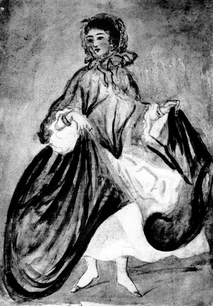 Studio di una donna, XIX secolo, 1930 da Constantin Guys