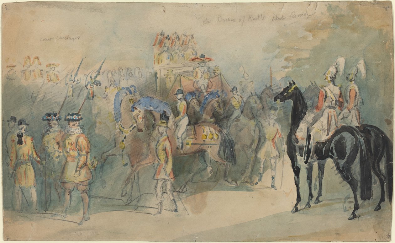 Carrozza di Stato della Duchessa di Kent da Constantin Guys