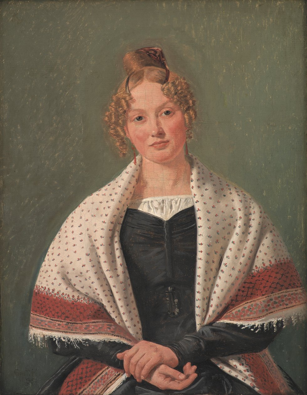 Ritratto di Hanne Wanscher, nata Wegener da Constantin Hansen