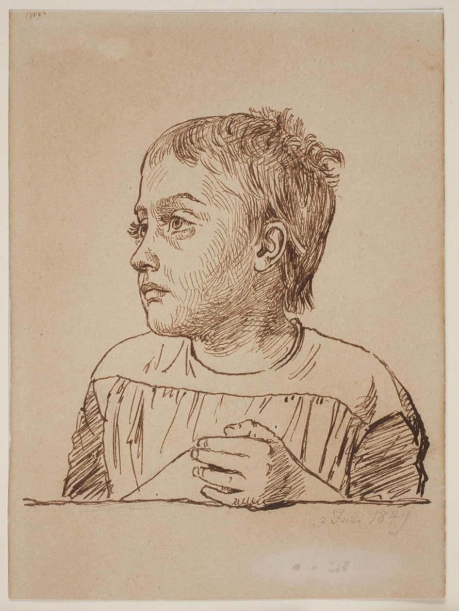 Ritratto di Elise Købke da Constantin Hansen