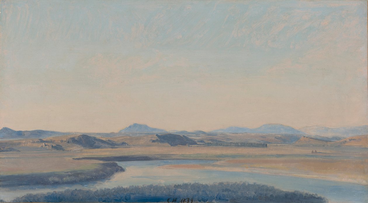 Paesaggio del Tevere presso Acqua Acetosa da Constantin Hansen