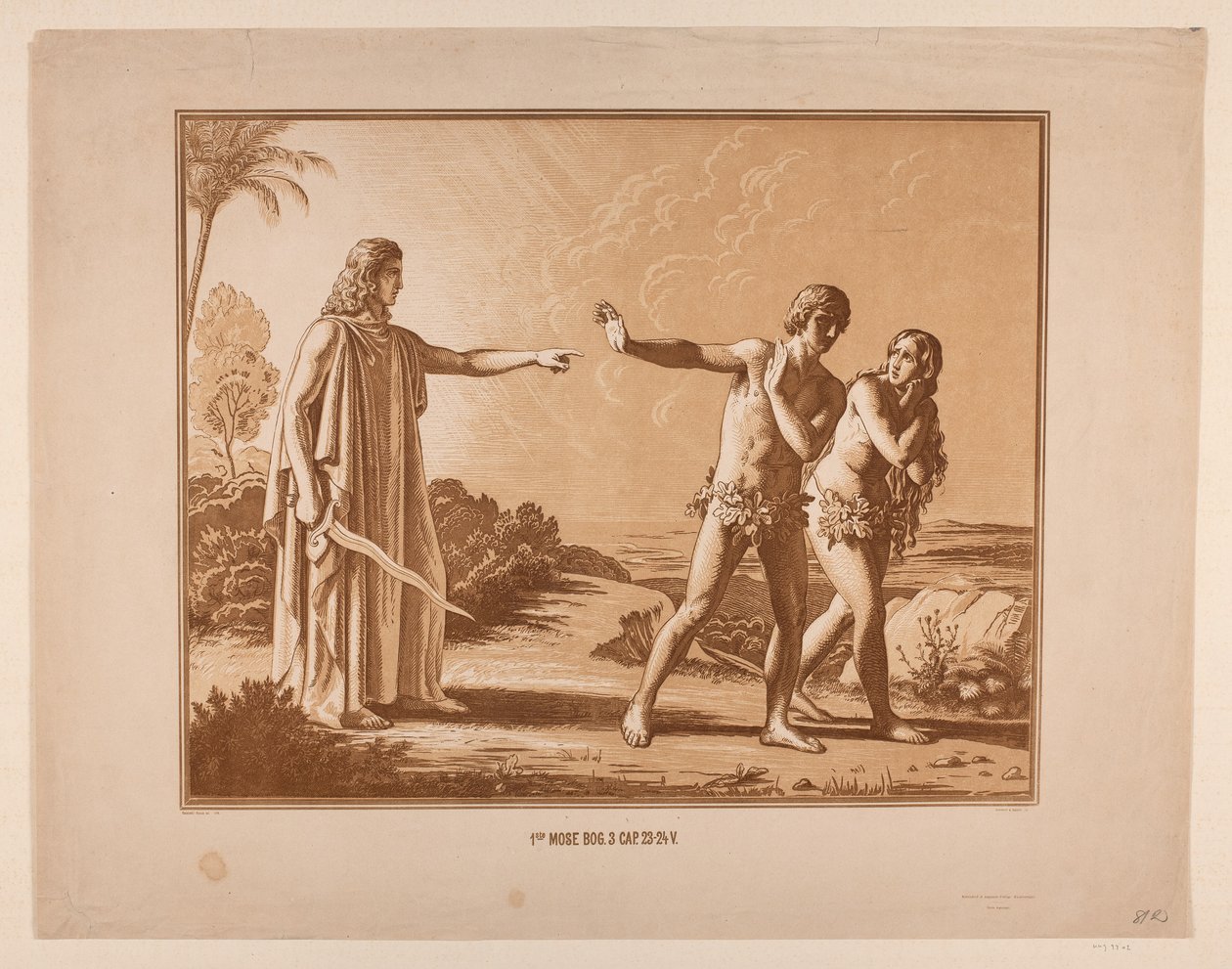 Cacciata dal Paradiso da Constantin Hansen