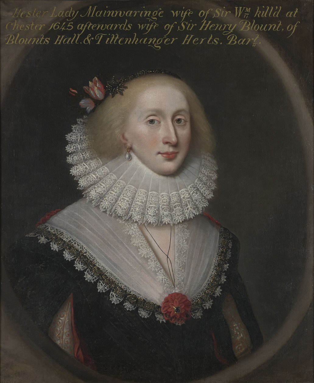 Ritratto di Hester, Lady Mainwaring, poi Lady Blount (nata Wase) (circa 1620-1678) da Cornelis Janssens van Ceulen