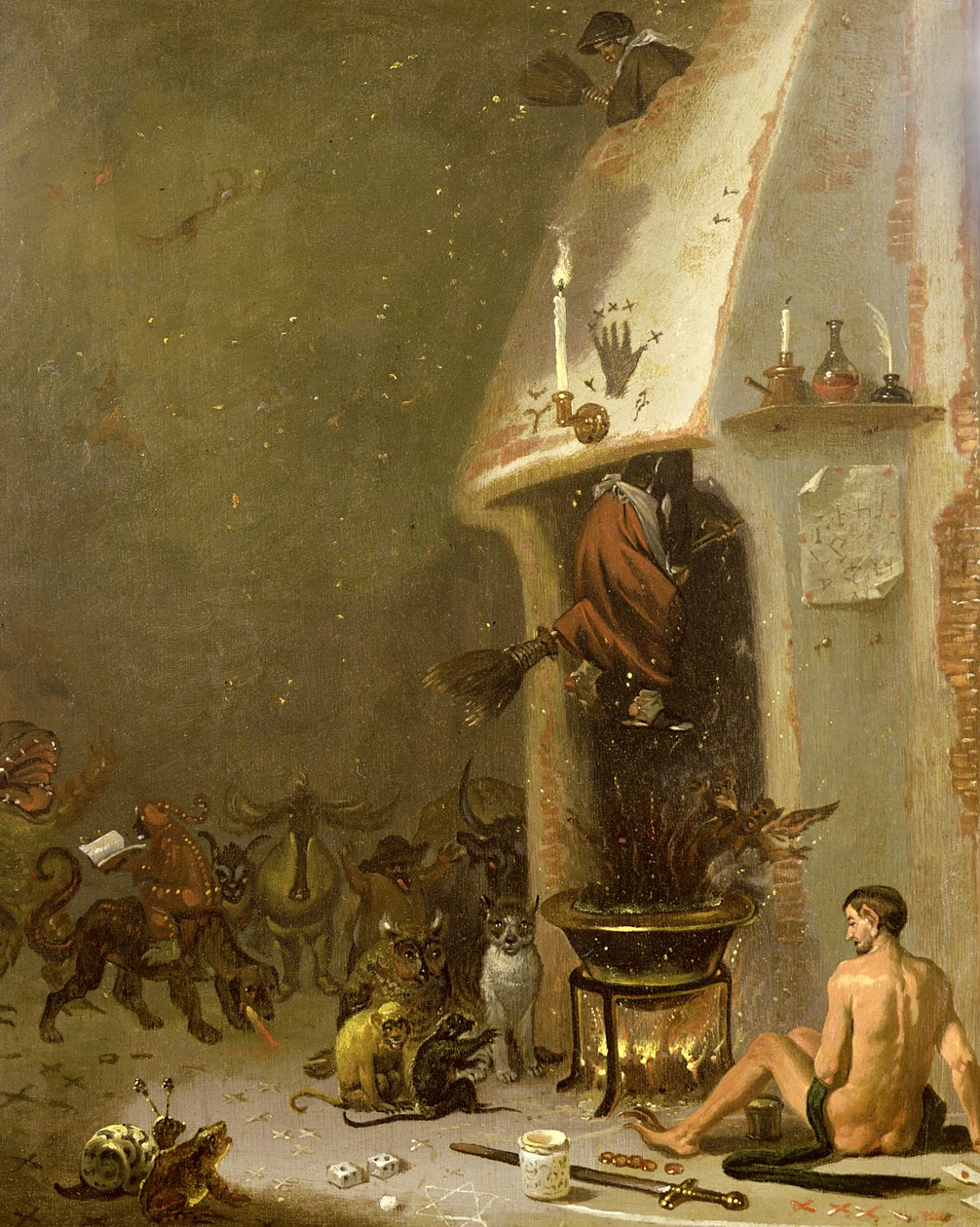 La taverna della strega da Cornelis Saftleven