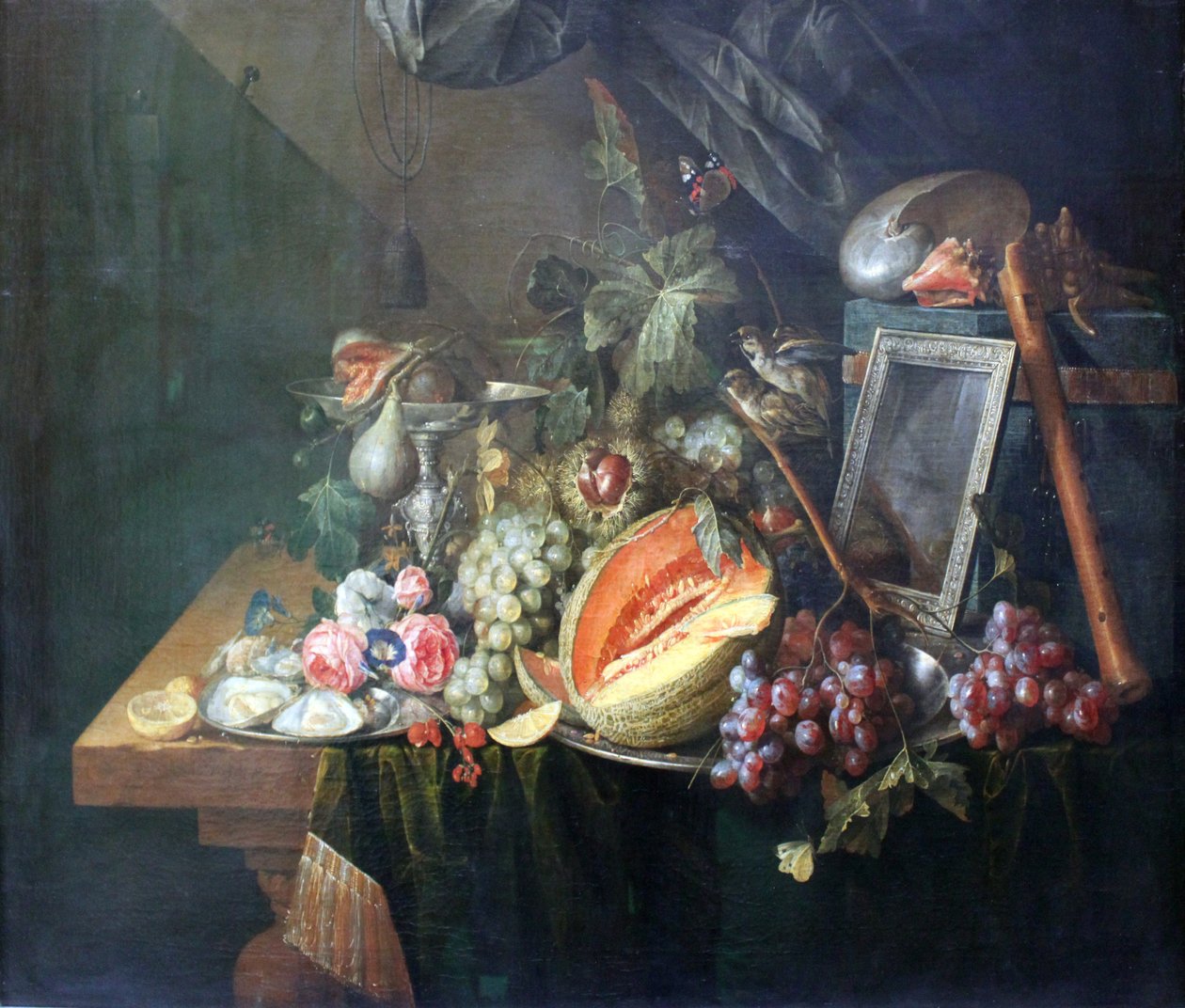 Natura morta con passeri che copulano da Cornelis de Heem