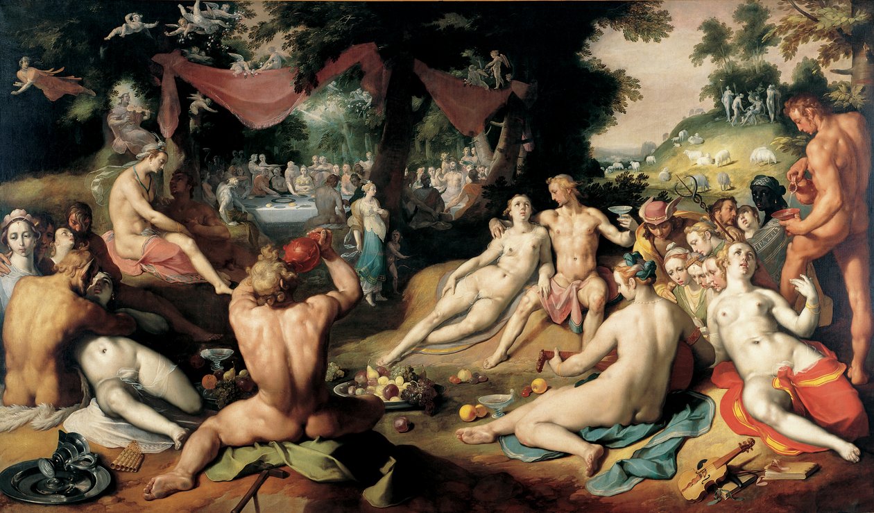 Il matrimonio di Peleo e Teti da Cornelis van Haarlem