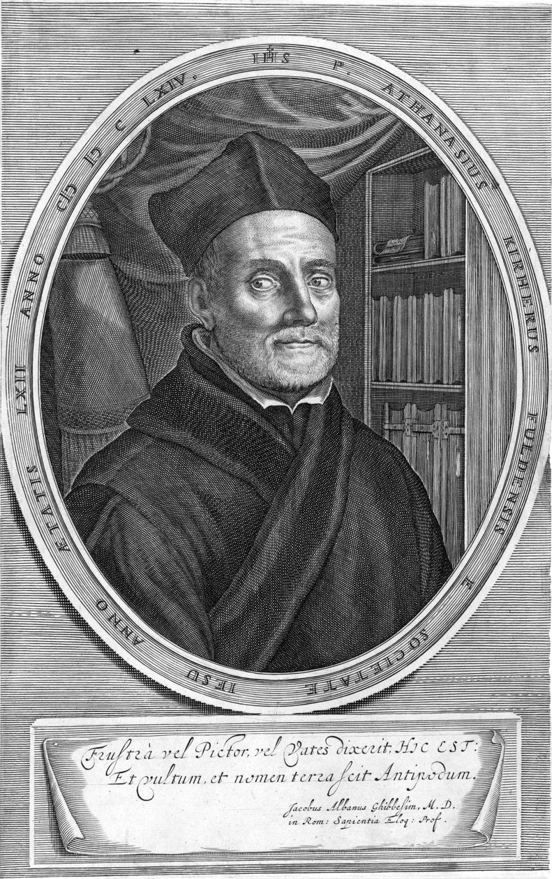 Persona raffigurata: Athanasius Kircher da Cornelis Bloemaert