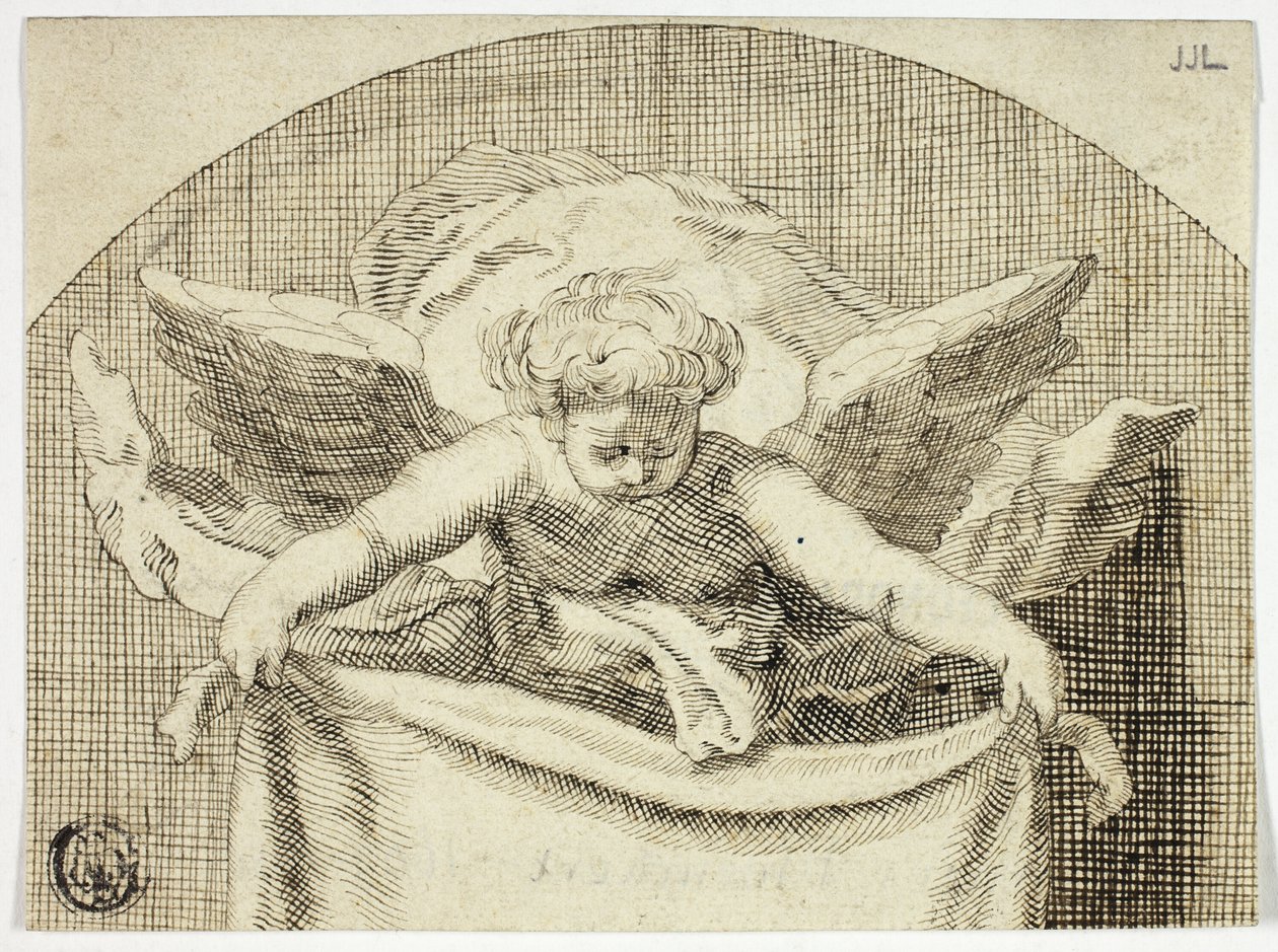 Putto Holding Sudarium da Cornelis Bloemaert