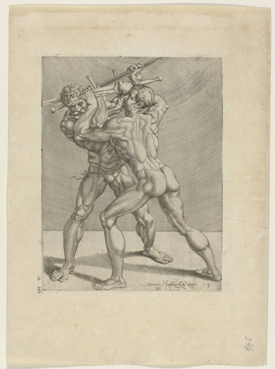 Due schermidori, Schermidori (serie) da Cornelis Bos